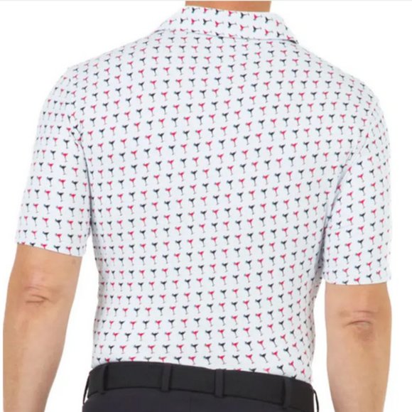 Ibkul Shaken Not Stirred Martini Polo Men's Size XXL NWT - Picture 2 of 2